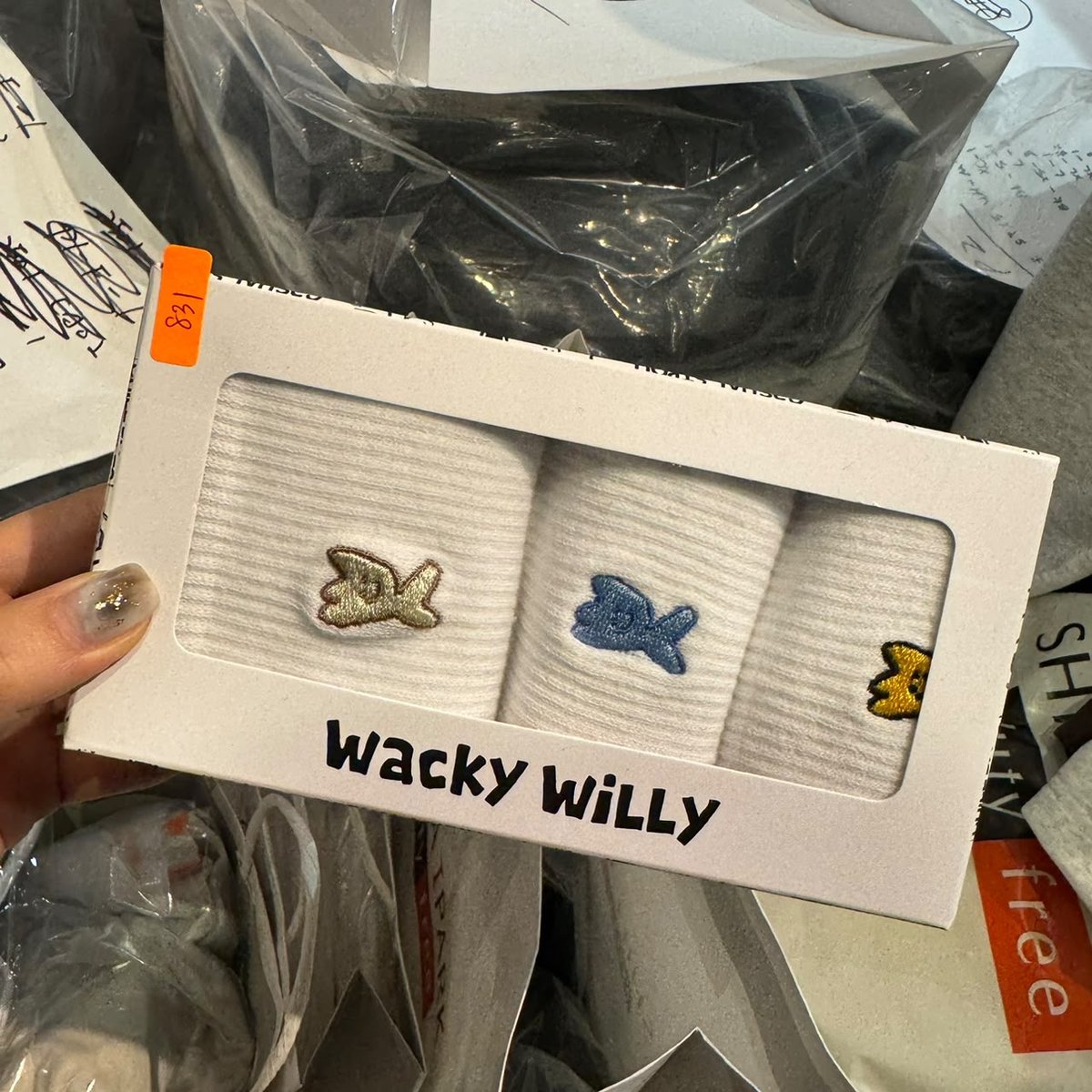 WACKY WILLY IS831 3 IN 1 SET SOCKS