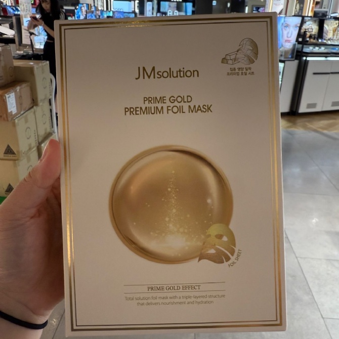 JM SOLUTION JM003 PRIME GOLD PREMIUM FOIL MASK (KR37.0)