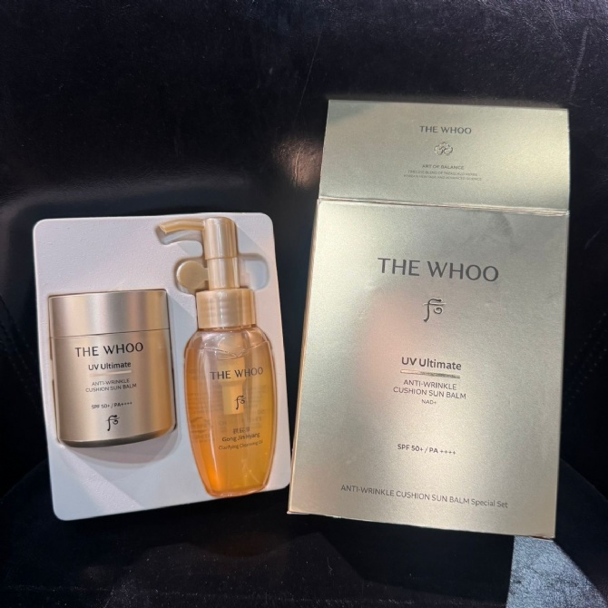 WHOO WH402 UV ULTIMATE ANTI-WRINKLE CUSHION SUN BALM NAD+ SPF50+/PA++++ 13G(KR37.0)