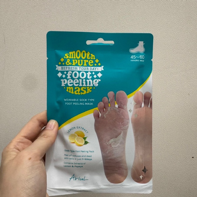 OLIVE YOUNG YY449 ARIUL SMOOTH & PURE FOOT PEELING MASK(KR39.0)