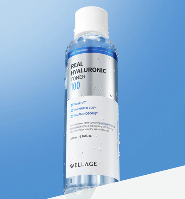 WELLAGE WE302 REAL HYALURONIC TONER (300ML) (KR37.0)