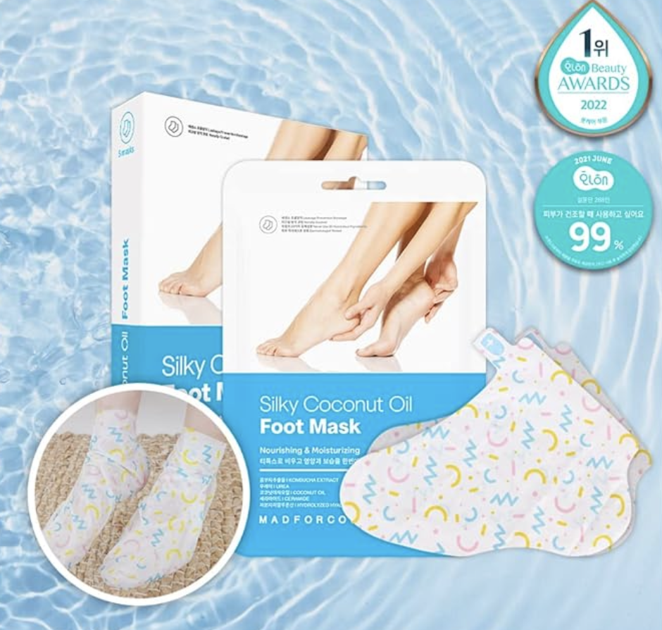 MADFORCOS MA307 SILKY COCONUT OIL FOOT MASK (5PCS) (KR37.0)