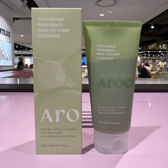 AROCELL AR229 CICA REPAIR PANTHENOL PACK TO FOAM CLEANSER (120G)(KR37.0)