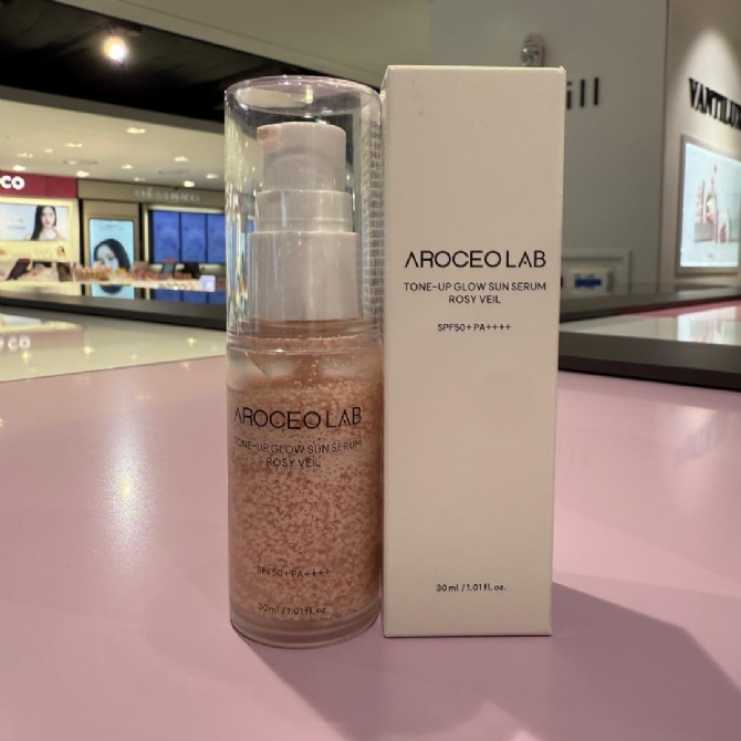 AROCELL AR726 TONE-UP GLOW SUN SERUM ROSY VEIL SPF50+/PA++++ (30ML)